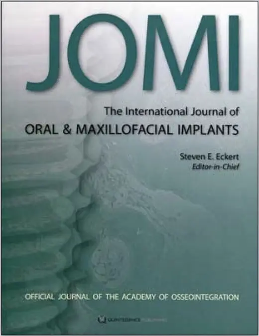 Cover of The International Journal of Oral & Maxillofacial Implants
